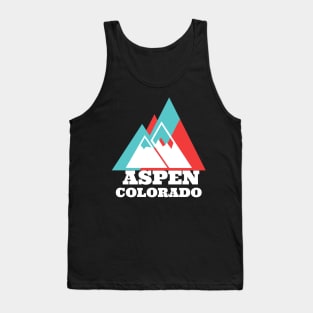 Aspen Colorado Vintage Mountain Travel Tank Top